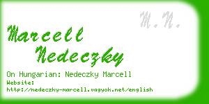 marcell nedeczky business card